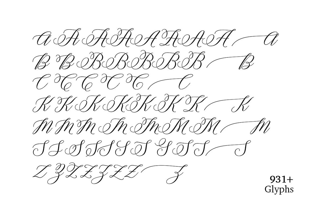 Brunella Script preview 8