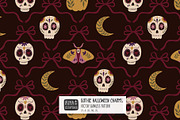Gothic Halloween Charms Pattern, a Pattern Graphic by Irina Ostapenko (Thumbnail 1 of 4)