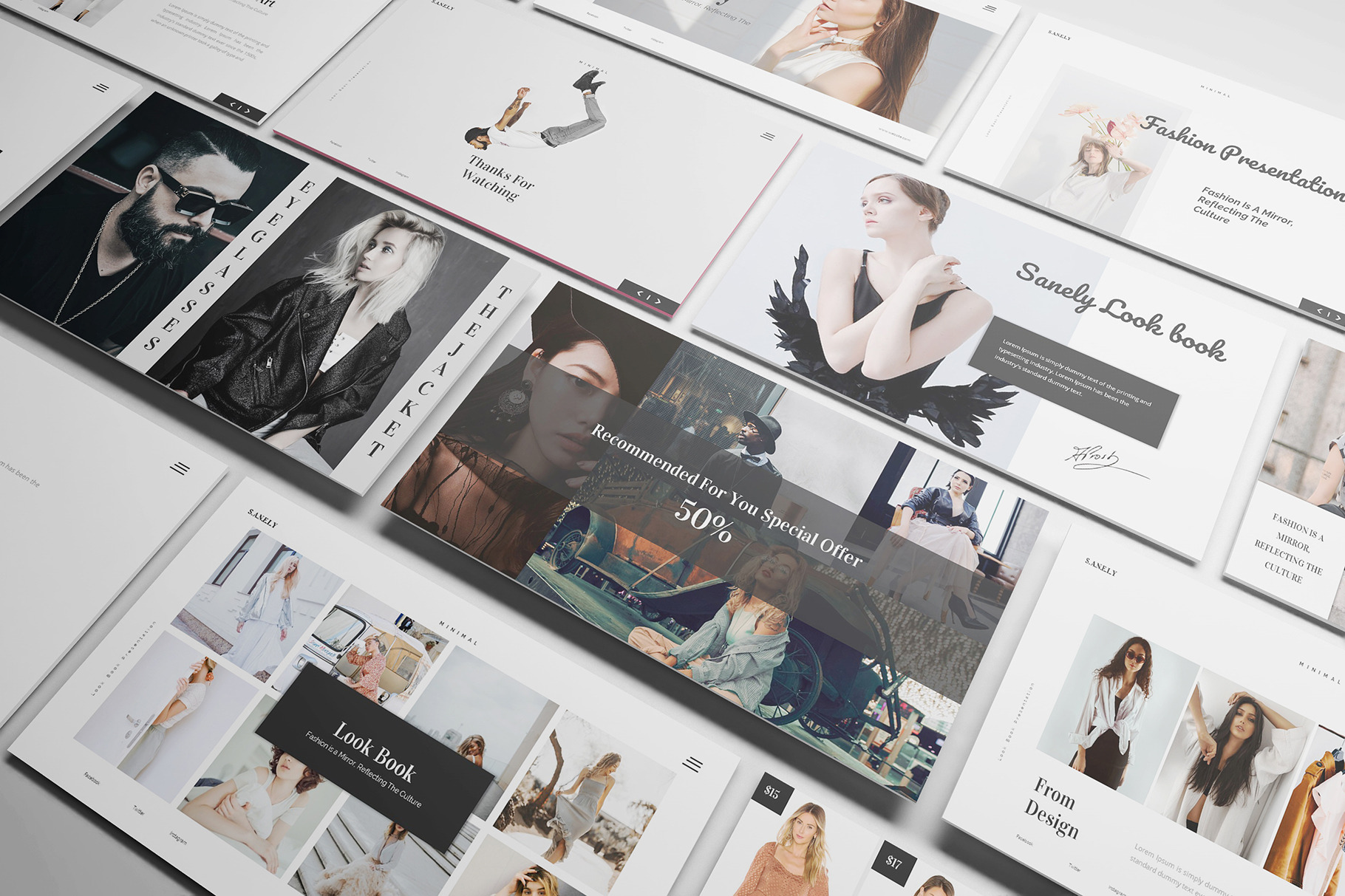 Fashion lookbook Powerpoint, a Presentation Template by Formatika Studio