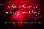 Honey Moon Midnight - Two Fonts, a Script Font by FHFont (Thumbnail 7 of 8)