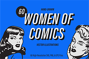 Women of Comics Illustration Pack, an Illustration by FM Era Studio (Thumbnail 1 of 7)