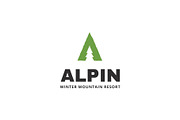 Alpin Letter A Fir Tree Logo, a Branding & Logo Template by Tovarkovdesign (Thumbnail 1 of 6)