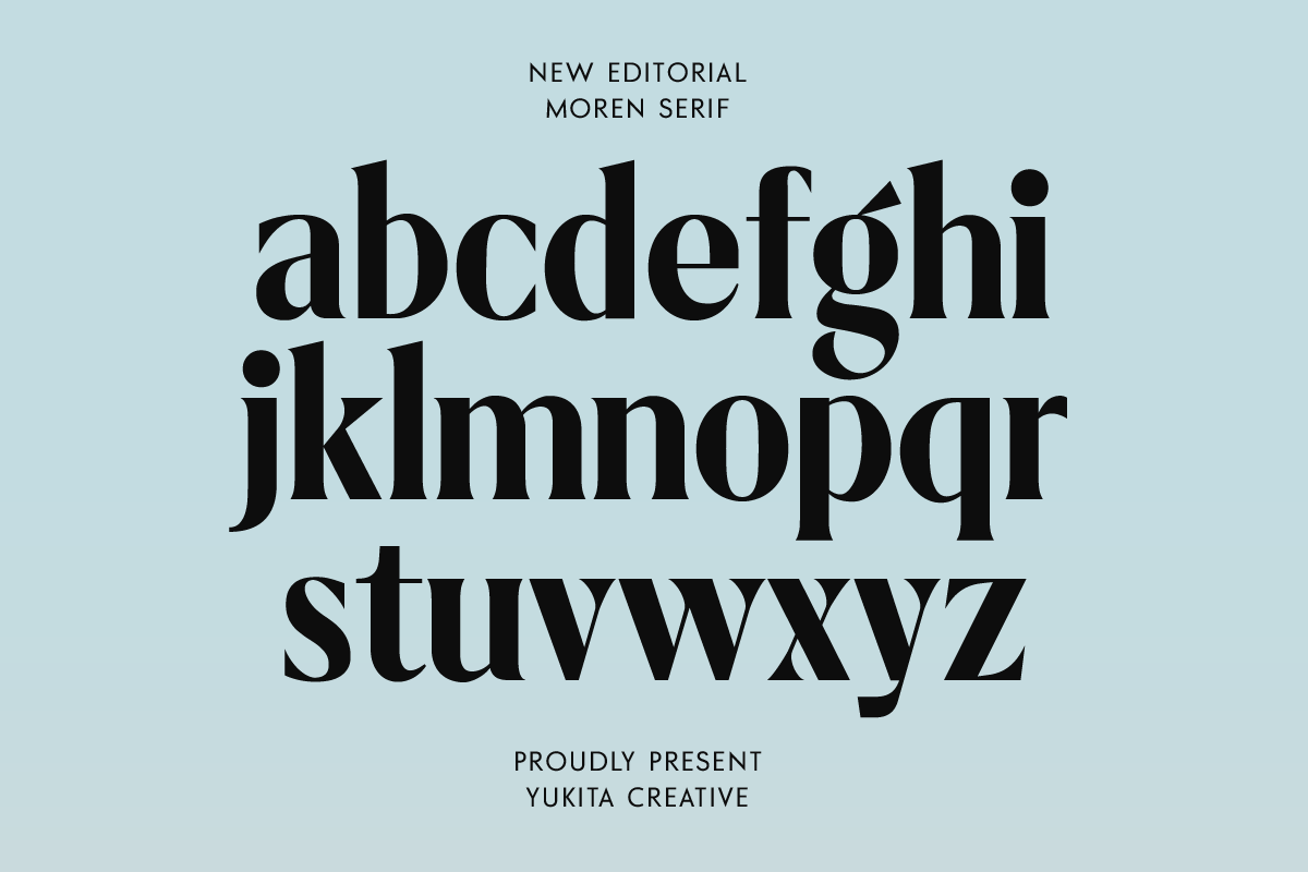 Moren - Modern Serif Family Font, a Serif Font by Yukita Creative (Photo 14 of 16)
