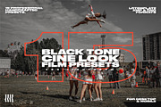 Black Tone Cine Look Film Presets, a Preset Add-On by ASDF Graphics (Thumbnail 1 of 6)