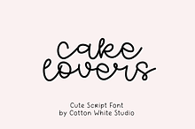Cake Lovers Cute Font