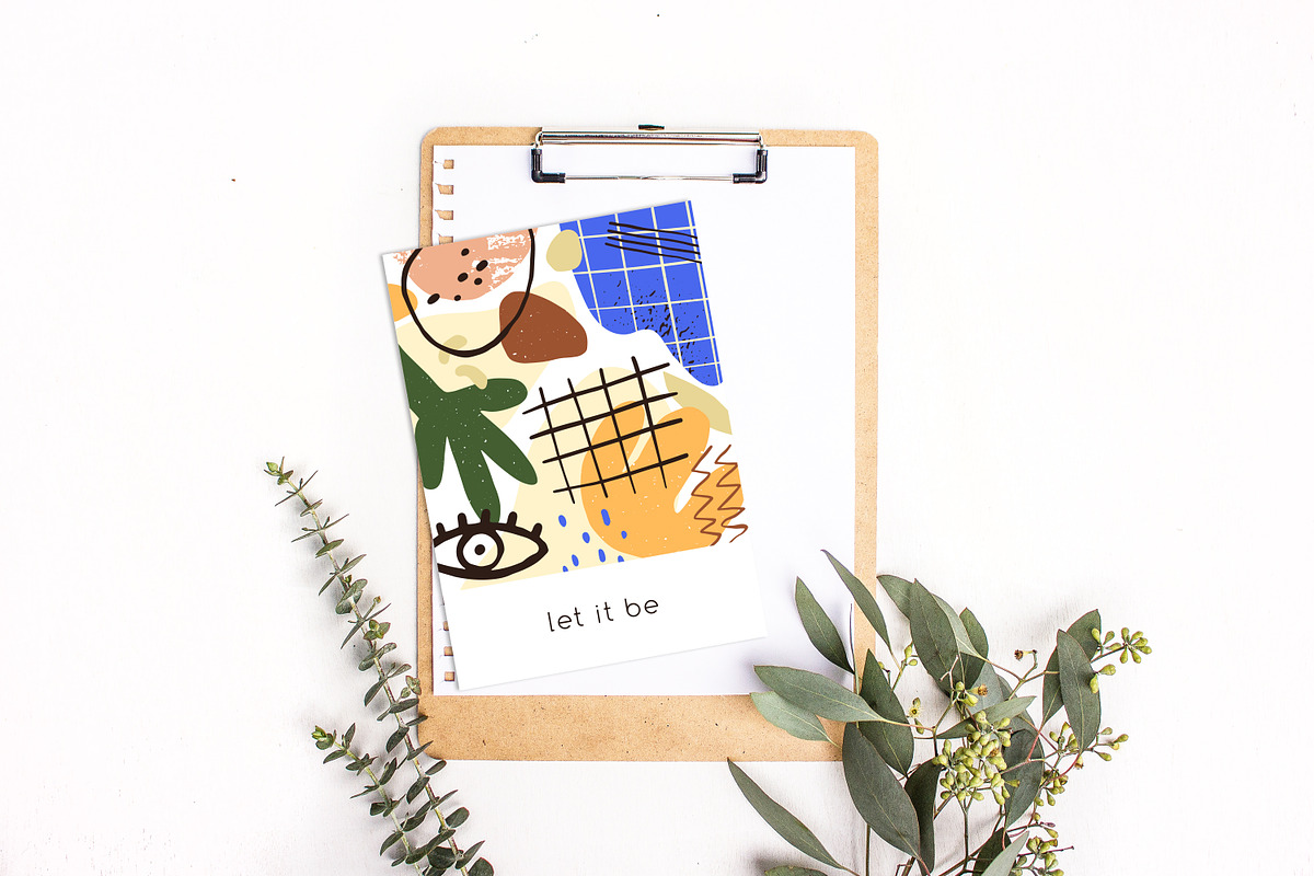 Trendy cards with abstract pattern, a Decorative Illustration by Good Studio (Photo 6 of 6)
