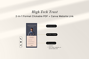 Consultant Link in Bio Canva Website, a Landing Page Template by batang (Thumbnail 3 of 5)