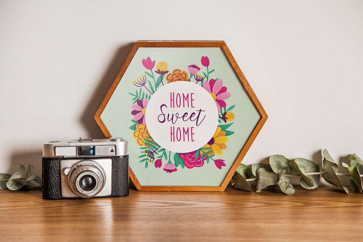 Colorful flower wreath, a Seasonal Illustration by Atelier Mélicope (Photo 2 of 4)