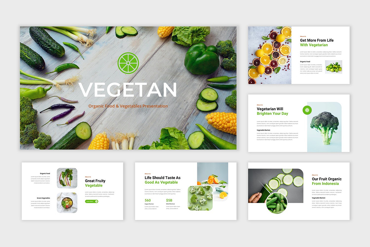Organic Food & Vegetable Keynote, a Presentation Template by BumbleGraph Studio (Photo 2 of 5)