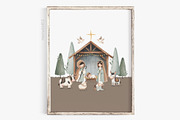 Watercolor Nativity Scene, a Decorative Illustration by Estudio 812 (Thumbnail 4 of 10)