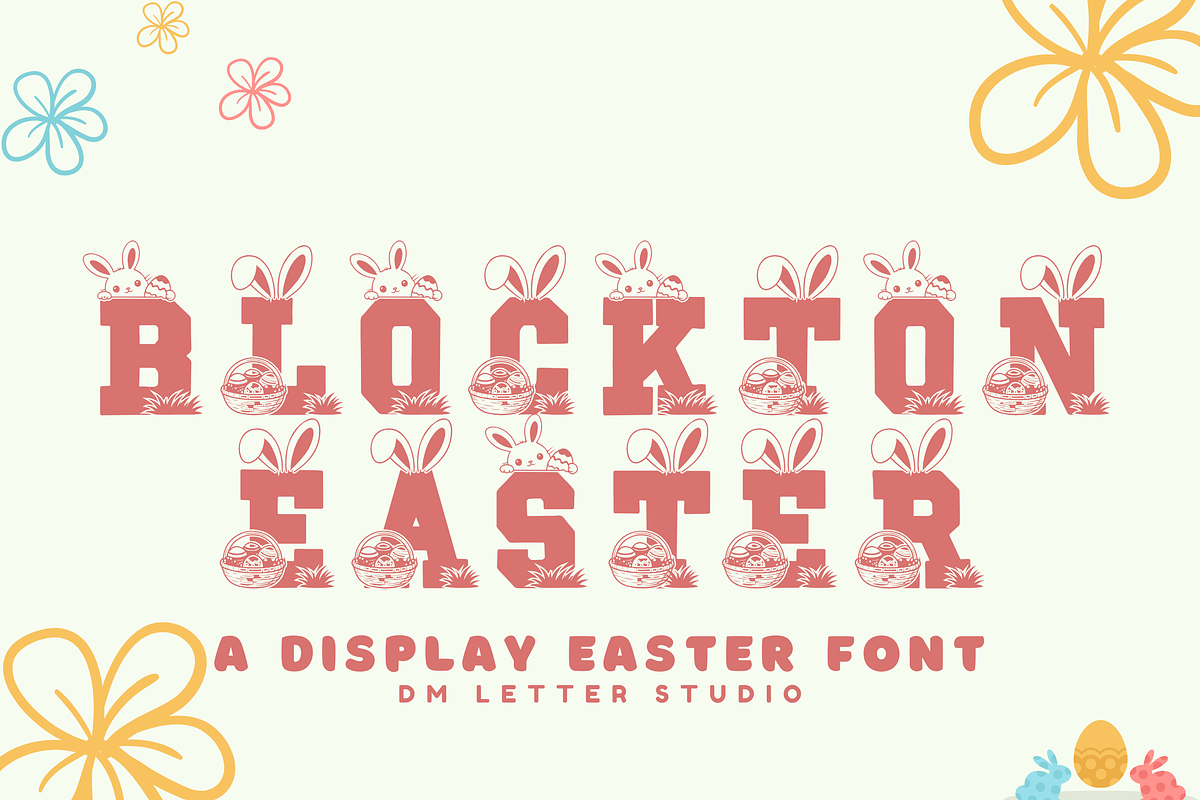 Blockton Easter, a Slab Serif Font by Dm Studio (Photo 1 of 10)