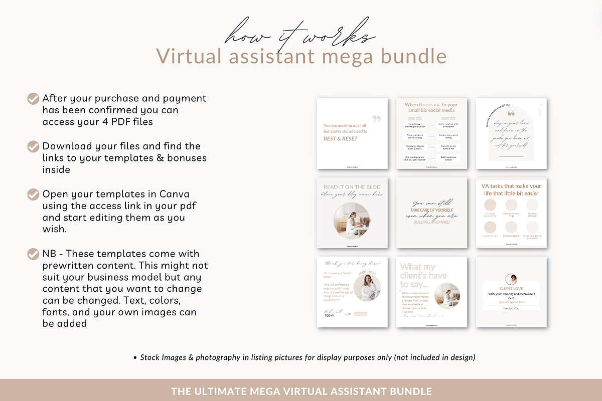 Virtual assistant Canva templates, a Social Media Template by Cate Creates (Photo 12 of 12)
