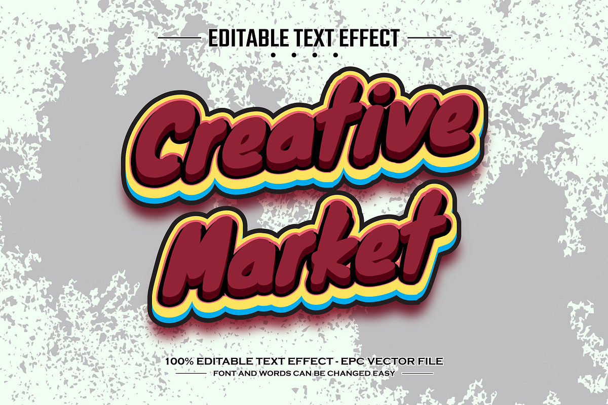 He doesn't know editable text effect, a Layer Style Add-On by nicemorning (Photo 3 of 3)