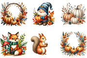 Fall Autumn Sublimation Clipart, an Illustration by DreamArtGraphic (Thumbnail 3 of 5)