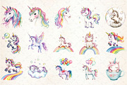 Rainbow Unicorn Clipart, an Illustration by Libby Wishes (Thumbnail 3 of 5)
