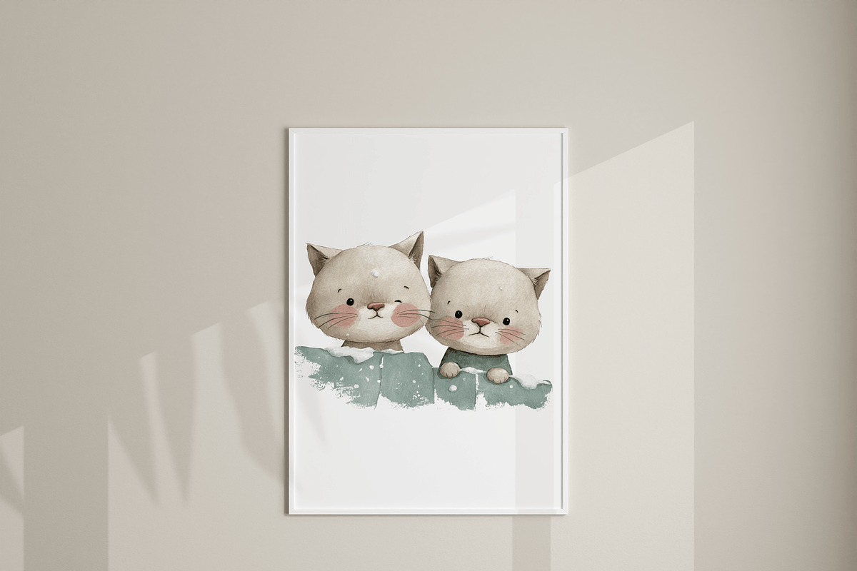 20 Christmas Cat Clipart, an Animal Illustration by Pati Charm Studio (Photo 7 of 8)