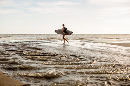 Surfing all day long containing river, surf, and sunset