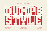 Dumps Style - Display Font, a Slab Serif Font by Pian45 Studio (Thumbnail 1 of 8)