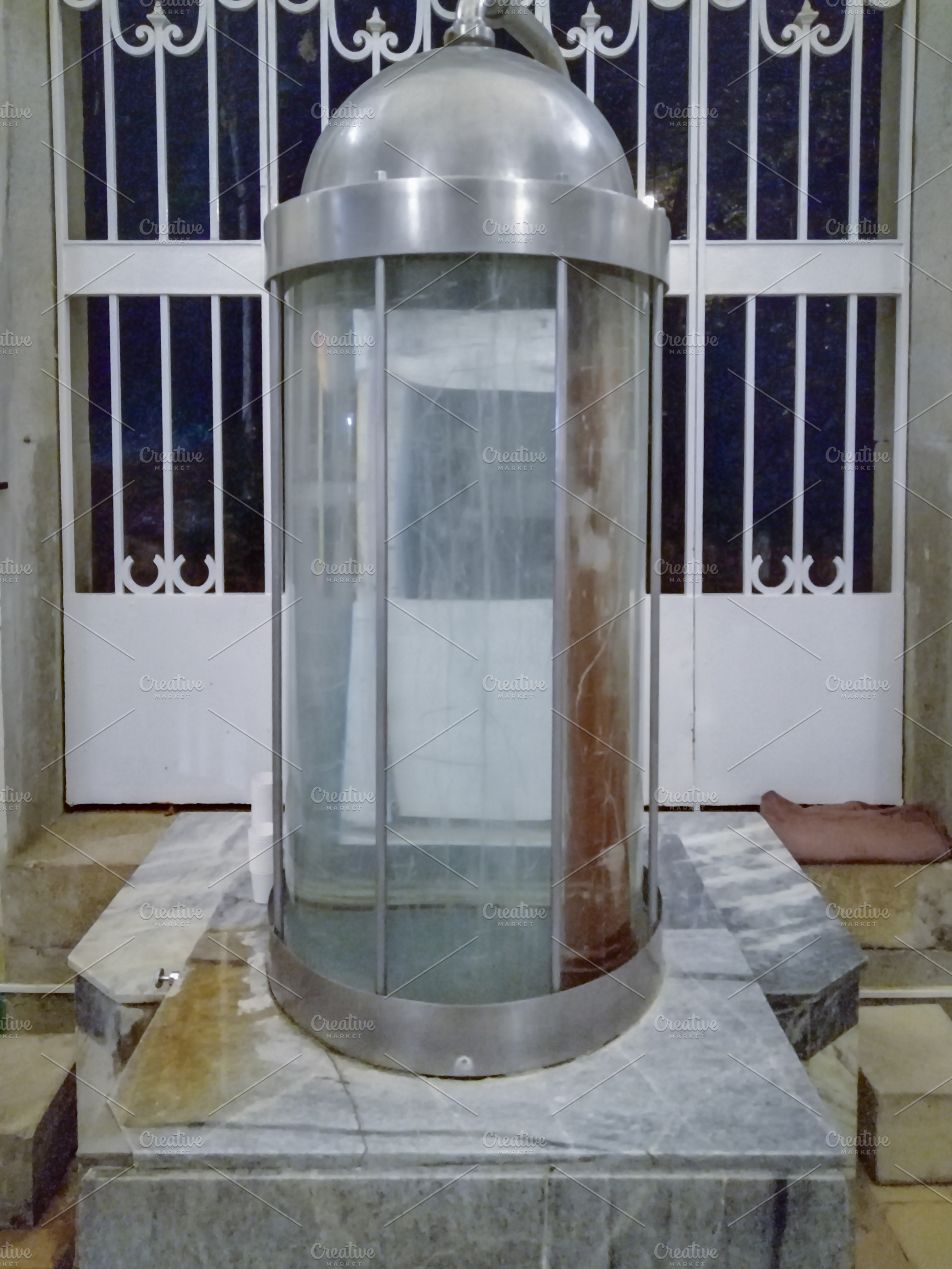 Thermal waters device exhibited at fair, piedras salgadas villag, an Arts & Entertainment Photo by DanFLCreativo