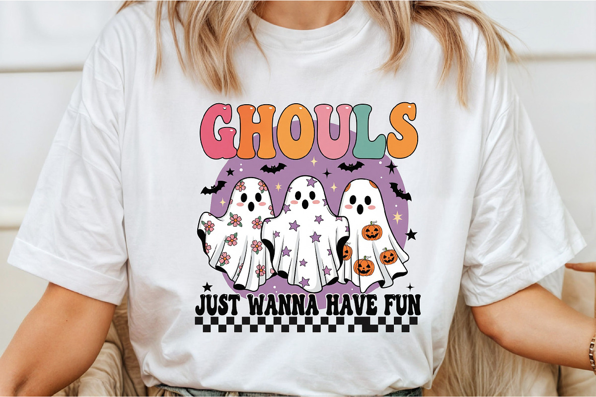 Retro Halloween Ghouls PNG Sublimati, an Illustration by DreamCafeArt (Photo 3 of 7)
