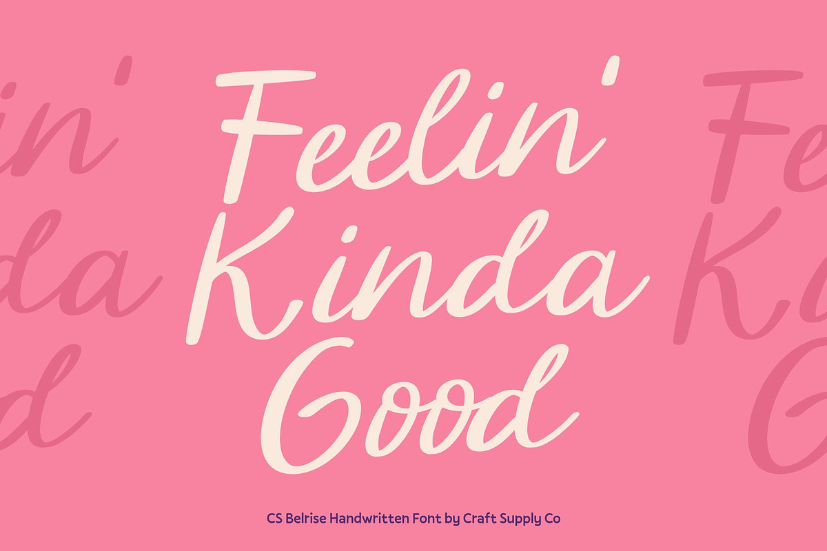 CS Belrise – Beauty Script Font, a Script Font by Craft Supply Co. (Photo 6 of 8)
