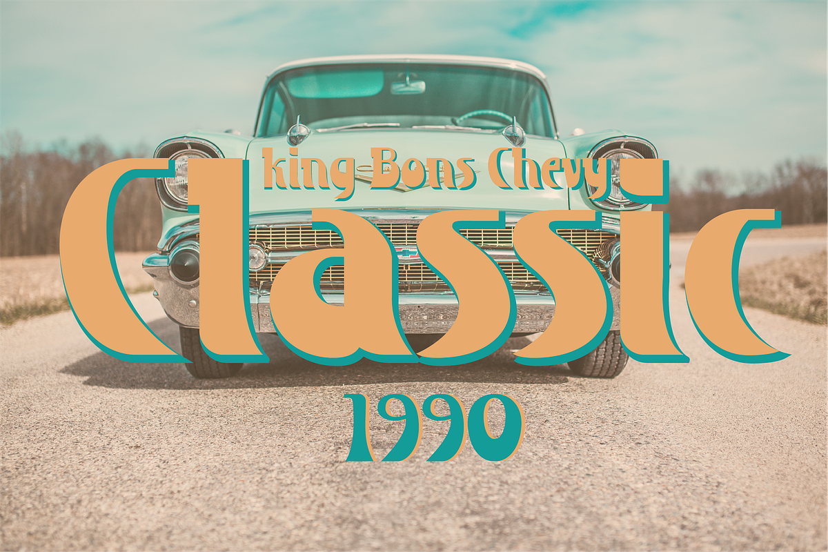 Ruteborn a playful retro font, a Serif Font by Javatype Studio (Photo 2 of 8)