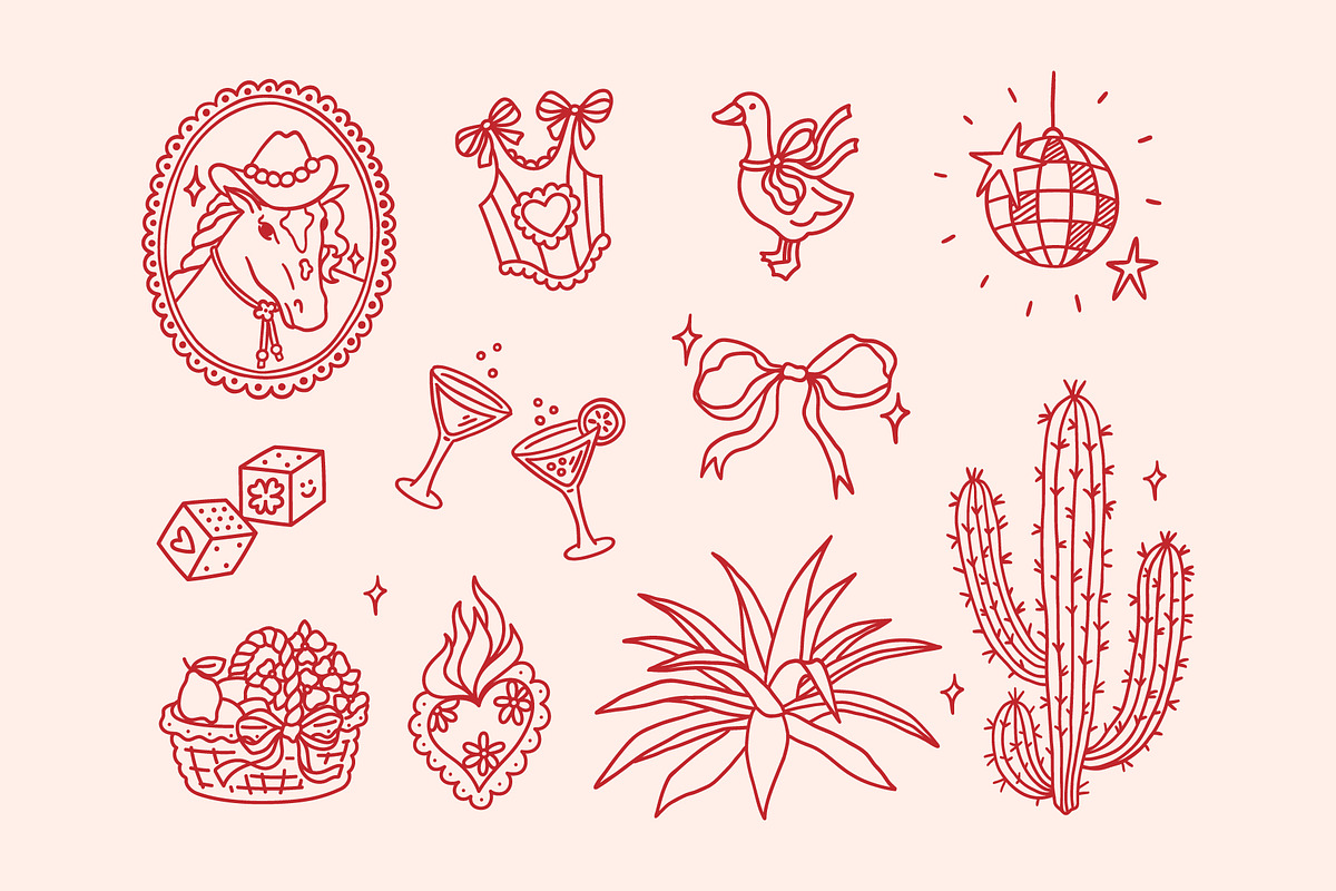 Cowgirl party clip art EPS, PNG, SVG, an Object Graphic by Viaireshop (Photo 2 of 9)