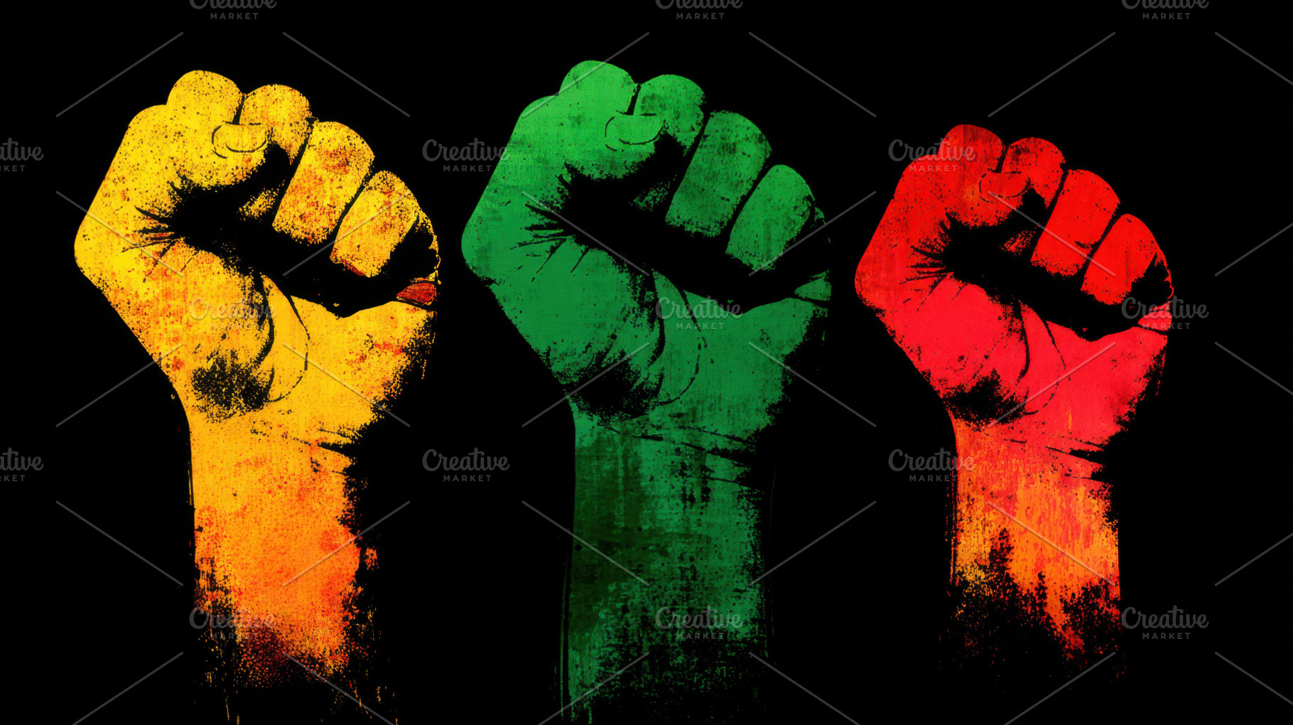 Fists raised in unity and strength, a Photo by Beautiful things