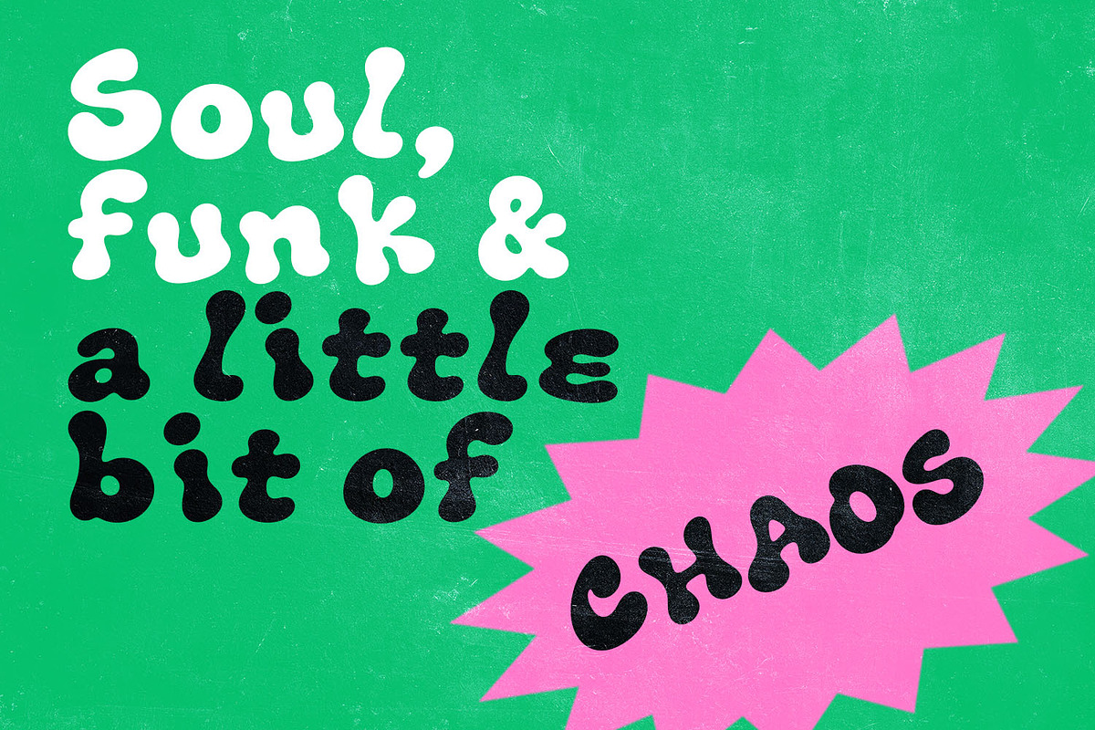 Funky Blob Font, a Sans Serif Font by Handmadefont (Photo 3 of 17)