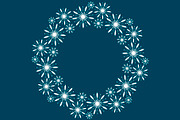 Round frames of white snowflakes, a Decorative Illustration by Tati_Kli (Thumbnail 4 of 4)