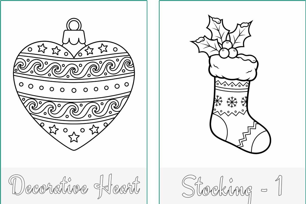 Christmas Holidays Coloring Pages, a Seasonal Illustration by Nuvame Arts & Designs (Photo 16 of 21)