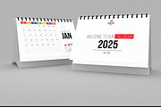 Desk Calendar Template 2025, a Stationery Template by MightyDesign (Thumbnail 1 of 7)