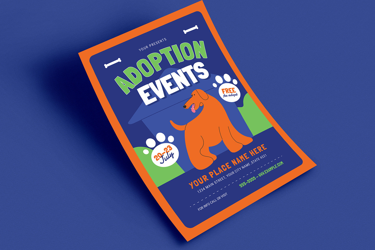 Pet Adoption Event Flyer, a Flyer Template by VectorVactory (Photo 2 of 3)