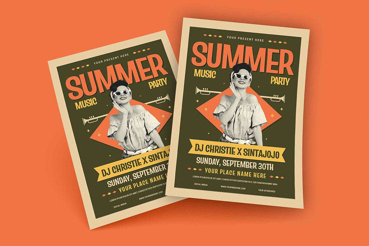 Summer Music Festival Flyer, a Flyer Template by megarez (Photo 2 of 3)
