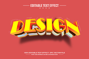 Design 3D editable text effect, a Layer Style Add-On by nicemorning