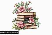 Watercolor Floral Book Clipart, an Illustration by crative8112 (Thumbnail 9 of 11)