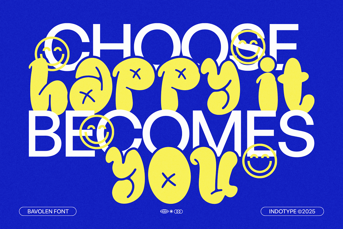 Bavolen - Bubble Graffiti Font, a Font by Indotype Foundry (Photo 2 of 10)