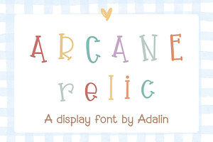 Arcane Relic Font