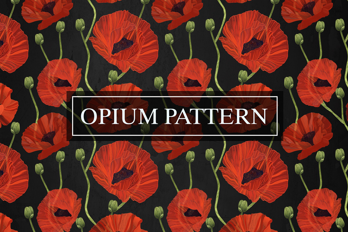 OPIUM PATTERN, a Pattern Graphic by ANAKOTO (Photo 13 of 14)