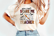 You Can't Scare Me I'm A Teacher Png, an Illustration by Watercolor design (Thumbnail 2 of 3)