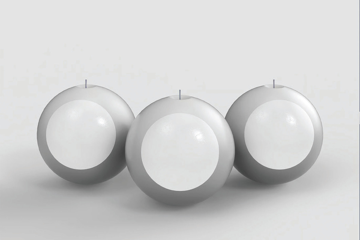 Three Round Candles Mockup, an Advertising Mockup by skybluecreative (Photo 2 of 2)