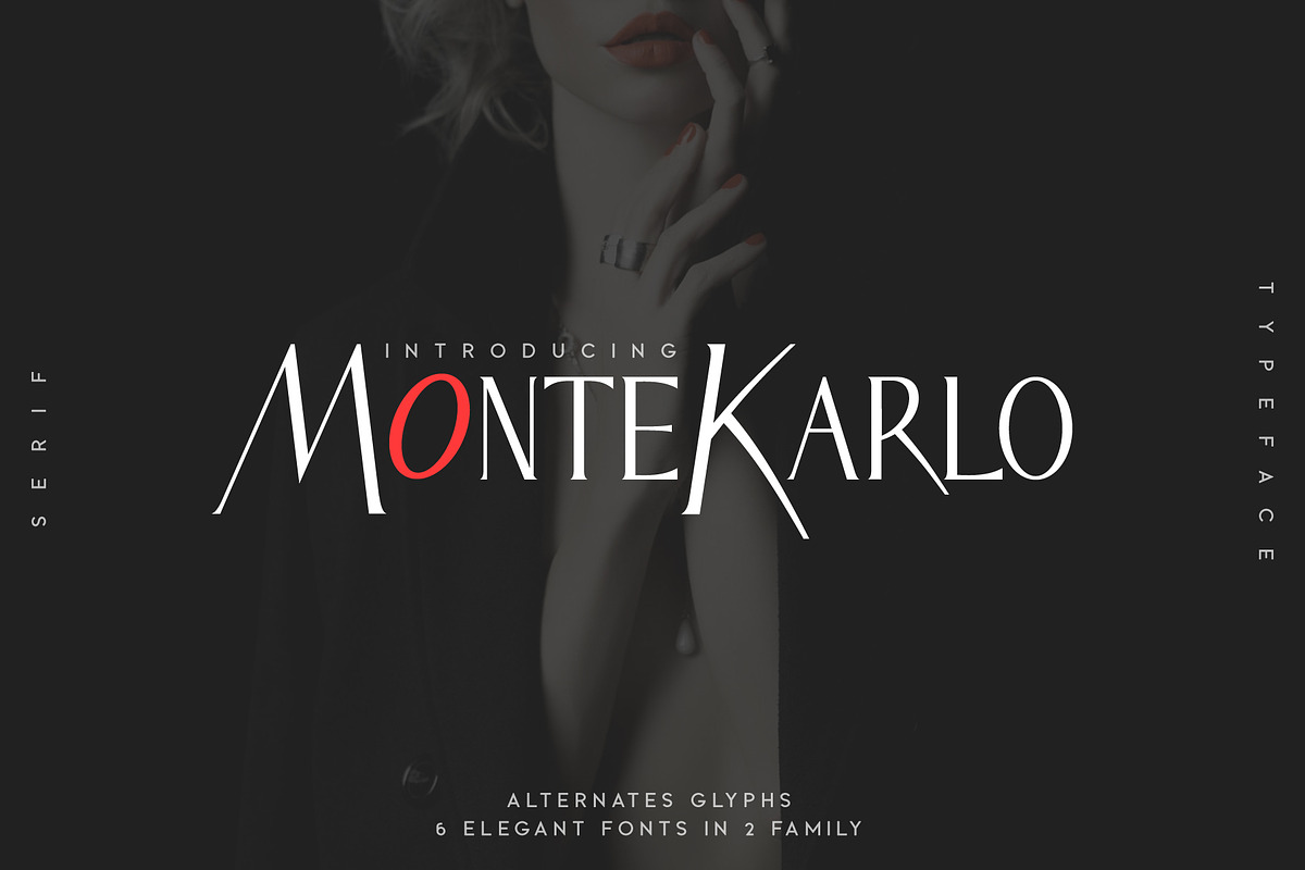 MonteKarlo Serif font family.