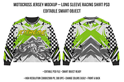 Motocross Jersey Mockup Editable PSD, a Shirt Mockup by std.badboy (Thumbnail 1 of 4)