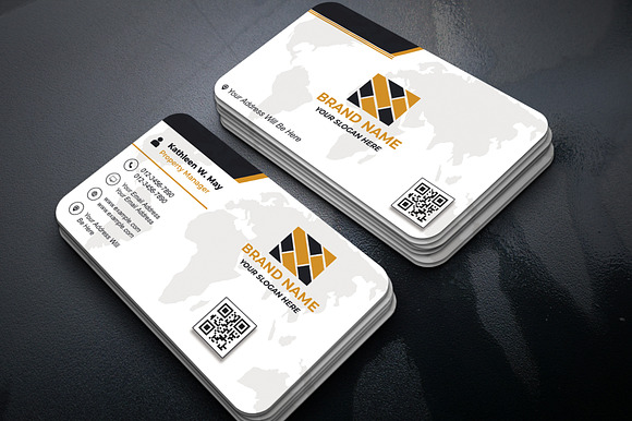 Typography Business Card PSD preview 8