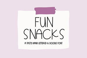 FUN SNACKS Font + Extras
