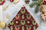 Christmas Robins watercolors, a Seasonal Illustration by Happy Sloth Graphics (Thumbnail 19 of 19)