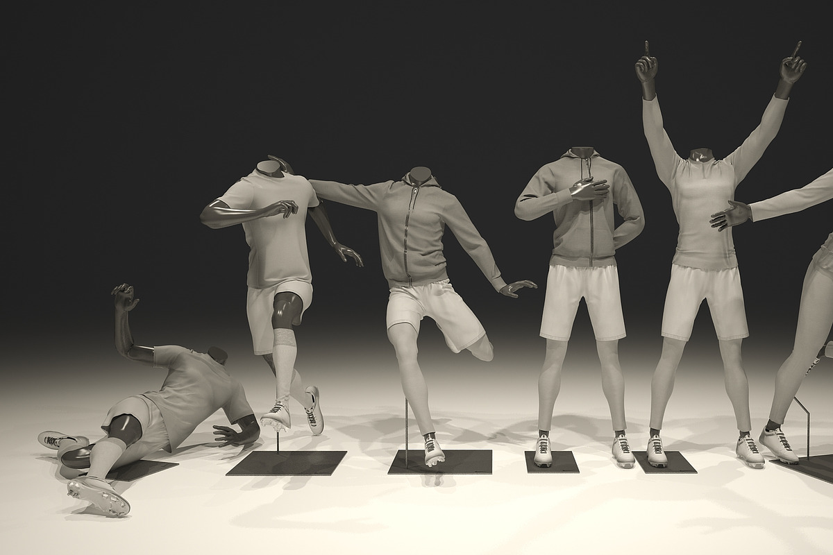 Male mannequin Football pack 3D, a Characters & Person 3D Model by mrGarret (Photo 4 of 17)