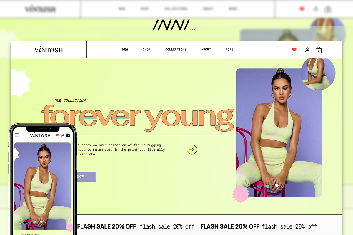 WIX Website Template | Vintash, a Wix Template by VVC Studio (Photo 1 of 4)