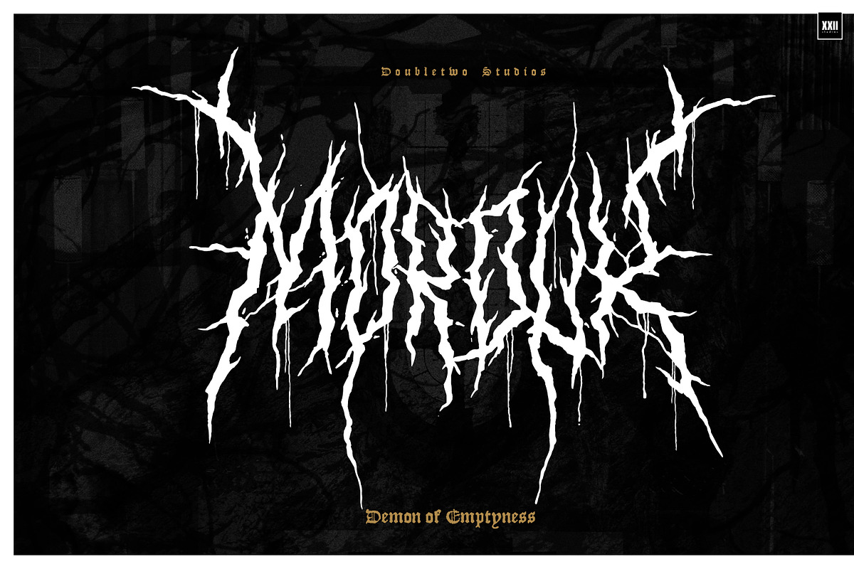 XXII Morduk, a Font by Doubletwo Studios (Photo 1 of 11)