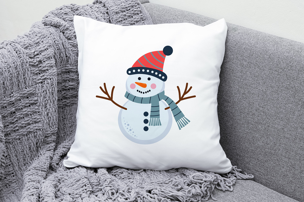 Cute snowmen set, a Seasonal Illustration by JulyGart (Photo 5 of 5)